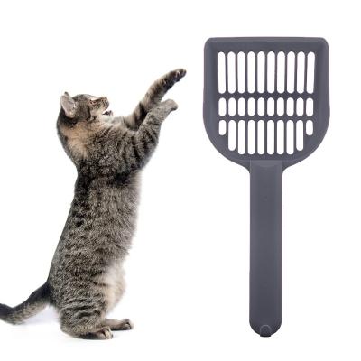 China Hot Selling Viable Indoor Plastic Pet Cat Sand Scoop Tool Hollow Built-in Spoon From Amazon Cat Litter Deep Shovel Product for sale