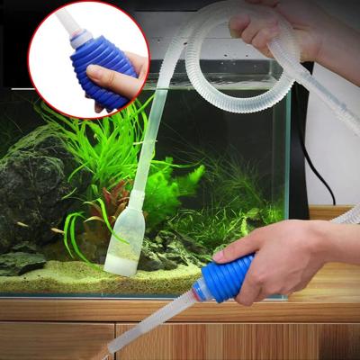 China Factory Wholesale Viable Handheld Plastic Aquarium Cleaning Tools Hose Tube Aquarium Water Switch Gravel Remover Hose for sale