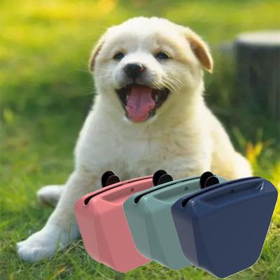 China Wholesale High Quality Dog Food Stored Silicone Bag Waterproof Tactical Running Travel Dog Bag Treat Walking Pouch Size for sale