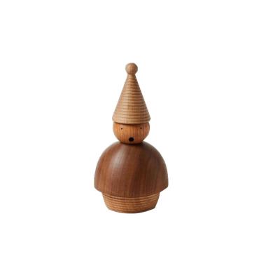 China Europe Natural Beech Wooden Gnome Burner Craft Wooden Gnome Smoker Craft for sale