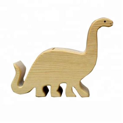 China Handmade Wooden Box Money Saving Dinosaur Animal Money Bank Dinosaur Coin Bank Animal Piggy Bank for sale