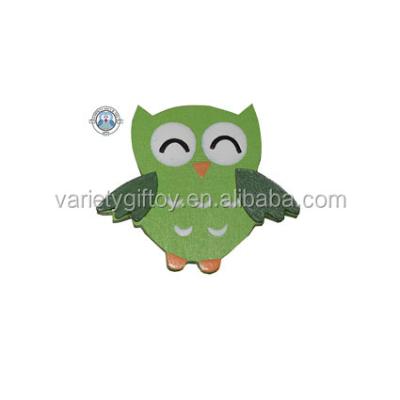 China 100% Handmade WOODEN OWL SHAPE FRIDGE MAGNETS FOR HOME DECOR for sale