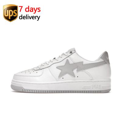 China High Quality Original EVA With Box 1H73191921 Custom Bape Sta Mens Genuine Leather Casual Sneakers Skateboard Bape Sta Shoes yeezy for sale