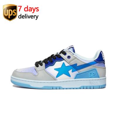 China High Quality Original EVA With Box 1I30191003 Bape Sta Men Custom Genuine Leather Casual Sneakers Skateboard Bape Sta Shoes yeezy for sale