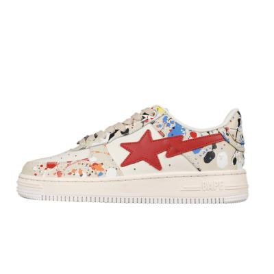 China SHAFT With Box Human Made Bape Sta Sk8 To Nigo M191009 Classic Skateboard Sports Shoes Bape Sta Soft Casual Shoes for sale