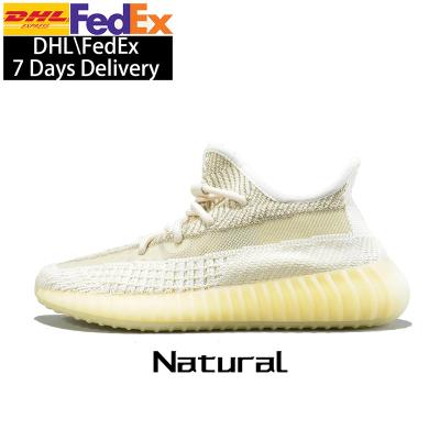 China Sweat-absorbent with box women natural men yeezy 350 v2 yeezy sneaker runner shoes FZ5246 for sale