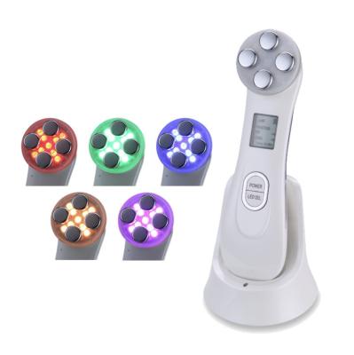 China Wrinkle Remover 2021 Home Use Mini Facial Skin Wrinkle Remover Slimming Led RF ET EMS Beauty Instrument for sale