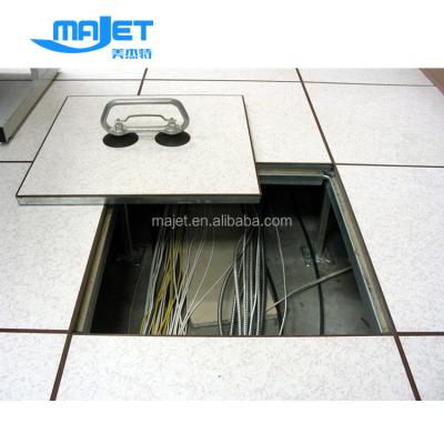 China Data Center HPL/PVC Sealed Calcium Sulfate Raised Floor Panel Size: 610*610mm/600*600mm for sale