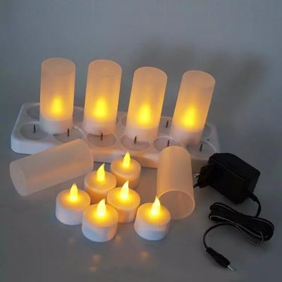 China Rechargeable Flameless LED Tea Light Flameless Candles for sale