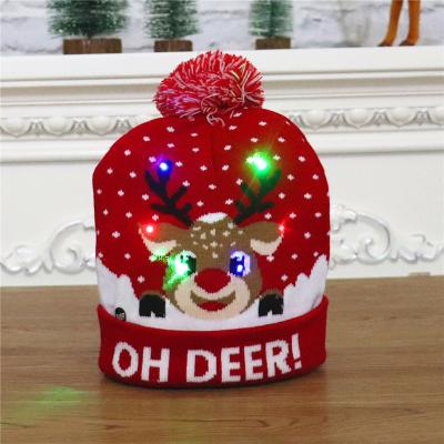 China Wholesale Colorful Christmas / Xmas Holiday Decoration Decoration Led Party Light Hat Handmade Item Packing Hat for sale