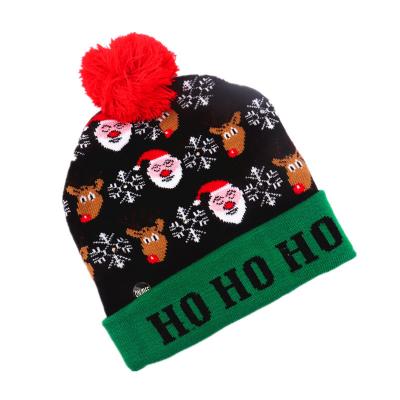 China Xmas Christmas Promotional Decoration Led Flashing Light/Gift Holiday Decoration Up Hat Xmas Santa Hat for sale