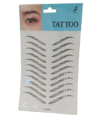 China 2022 Temporary Designing For OEM Water Transfer Free Fashionable Eyebrow Tattoo Sticker Beautiful Waterproof for sale