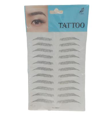 China 2022 Beautiful Fashionable Custom Waterproof Wholesale Temporary 3d On Demand Temporary Eyebrow Tattoo Sticker for sale