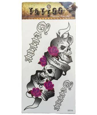 China Wolf Tiger Men Skull Professional Ink Color Tattoo Temporary Attractive Washable Lasting Temporary Paste for sale