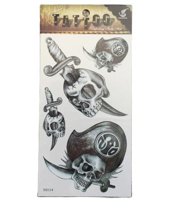 China 2022 Temporary Designing For Free OEM Diversified Latest Designs Skull Tattoo Designs Tattoo Stickers For Men for sale