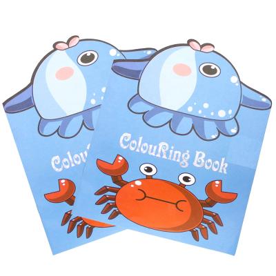 China Wholesale Paper Animals DIY Paper Animals Wholesale Color Book Customized Color Filling Adult Painting Watercolor Book Eco-friendly Color Book for sale