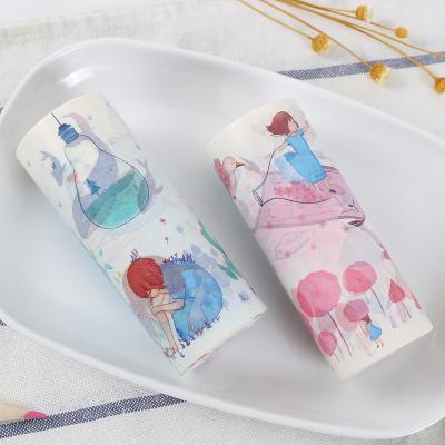 China Beautiful colorful creative cute imagination waterproof style washi tape for sale