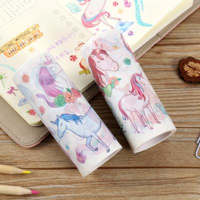 China Beautiful Unicorn Theme Waterproof Patterned Colorful Convenient Washi Tape for sale