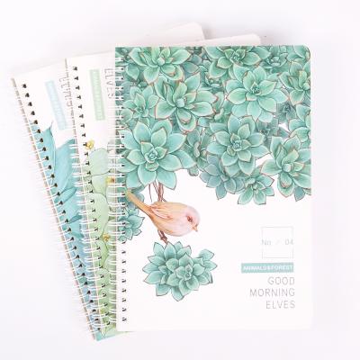 China Succulent Forest B5 Coil Notebook Cute Custom Paper Notebook Hardcover Journal Diary Voucher for sale