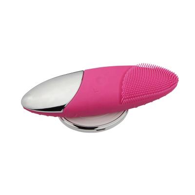 China 2021 New Product Ideas Skin Care Device Silicone Brush Electric Face DEEP CLEANING Facial Cleansing Brush for sale