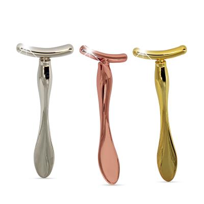 China Mini Neck Wrinkle Removal Eye Massager 24K Gold Eye Cream Massage Stick Anti-puffiness Eye Beauty Bar Instrument for sale