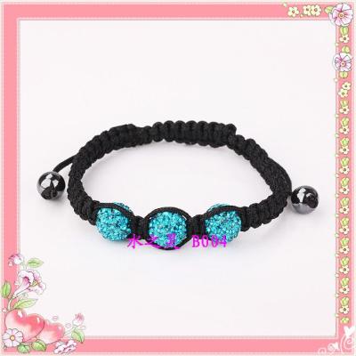 China Wholesale Shambhala bracelet 10mm multi-color alloy stones bead bracelet B004 for sale