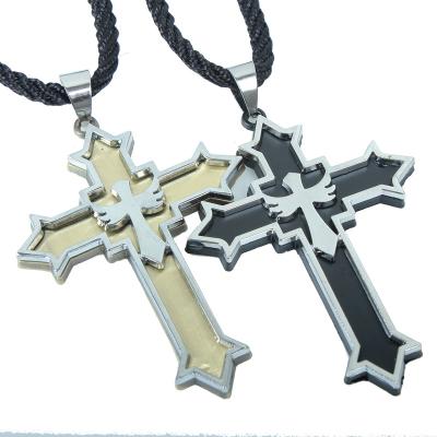 China New theme series Christian cross necklace jewelry wholesale jewelry angel pendants QNN4014 for sale