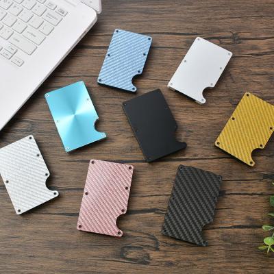 China Wholesale Fashion New Mherder Design Carbon Fiber Money Clip Card Holder Wallet Shenzhen Wallet for sale