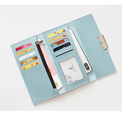 China 2020 new fashion 3 fold anti-theft ladies pinch wallet for ladies with rfid blocking women wallet for sale