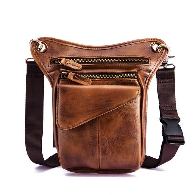 China Guangzhou Multifunctional Factory Custom Leather Waterproof Drop Leg Motorcycle Bag Goal Leg Tool Bag Thigh Bag for sale