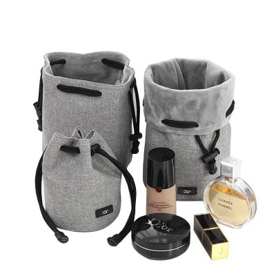 China Universal Custom Large Capacity Bag Drawstring Makeup Bucket Cosmetic Bag for sale