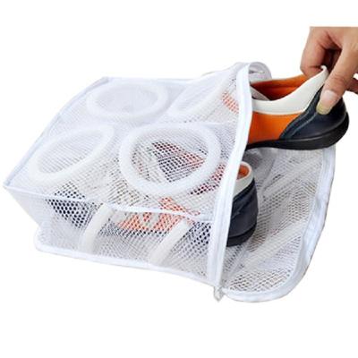 China Wholesale Washable Nylon Washable Bag Minimalist Factory Wash And Dry Bag Mesh Sneaker Shoe Bag for sale