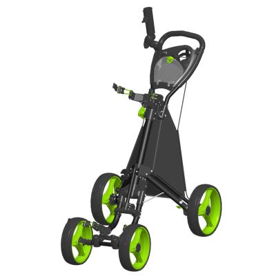 China High Quality Fast Folding 4 Wheel Golf Trolley Folding Golf Cart for sale