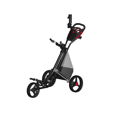 China Manufacturer Price Golf Push Folding Small Golf Trolley Aluminum Pull Cart for sale