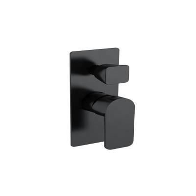 China Modern wall mixer with diverter matte black for sale