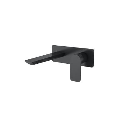 China Modern wall basin mixer blackened for sale