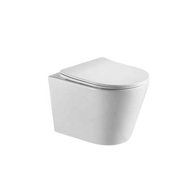 China Wholesale Wall Hung Toilet Hidden Rimless Modern Design Wash Down Tank for sale