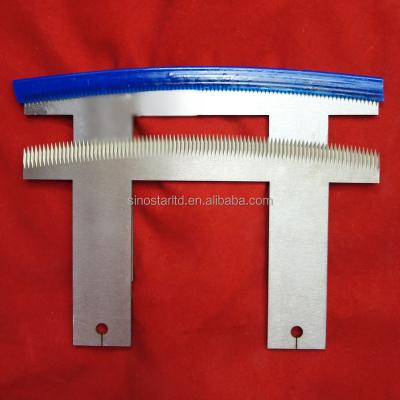 China Packaging Bag Cutting Vertical Packing Machine Serrated Blades Toothed Cutting Knife for sale