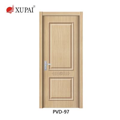 China Swing Hotel Room Interior PVC Rosewood Door Prehung Wooden Door Front Entry for sale