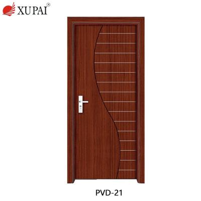 China Swing China Factory Kenya PVC Door PVC Bathroom Door Price PVC Wood Door for sale