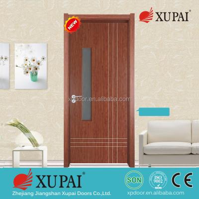 China EUROPEAN Commercial Glass Entry Wpc Interior Door for sale