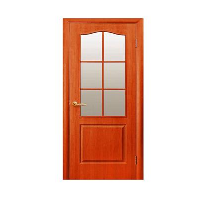 China 2019 New Style Swing Interior Door MDF PVC Bathroom Glass Door Design Wood Door for sale