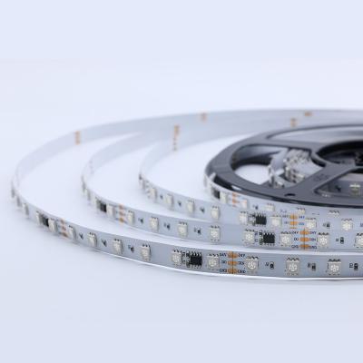 China Home Fine Quality 60LED/M Waterproof RG SM16703 IC 24V Extraposition Digital Strip for sale