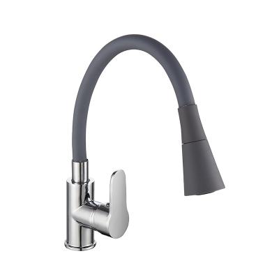 China Pull Out Handy Zinc Alloy Spray Kitchen Faucet for sale