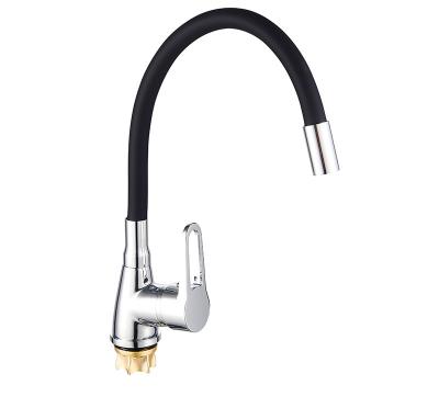 China Pull Out Spray Hot And Cold Zinc Alloy Kitchen Faucet Convenient With Cheap Price for sale