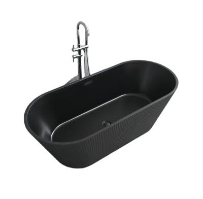 China New Style Freestanding Black Bathroom Large Clear Acrylic Bathtub for sale