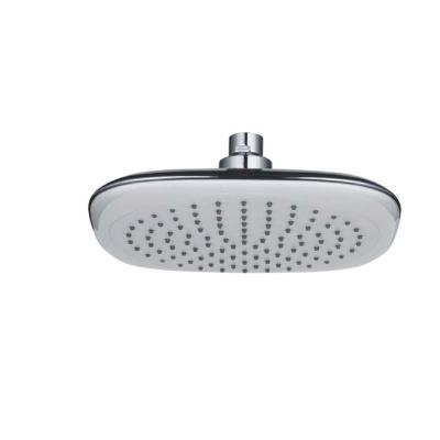 China Without Diverter Large Size Square Hand Shower Top White Shower Easy Clean Chrome Plated Rainfall Shower Head for sale