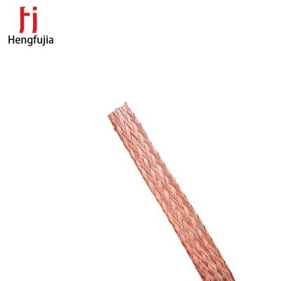 China Distribution box grounding 2 Square millimeters flexible earth strap battery tinned copper braid  China supplier for sale