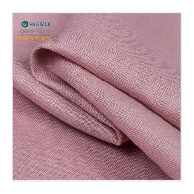 China Eco-friendly 200gsm heavy linen 100% pure linen fabric for lino de tela shirts summer woven by online manufacturer breathable for sale