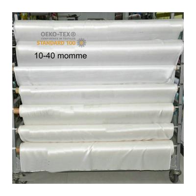 China TEX 10 to 40 momme Nature White Charmeuse Satin China Wholesale Silk Fabric Breathable OEKO for sale